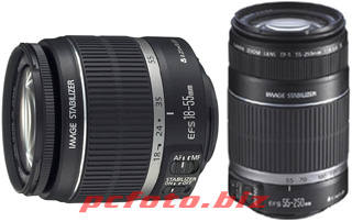 Canon 18-55 55-250mm IS